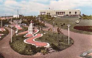 Le Casino de Boulogne, vu du minigolf, en 1962.