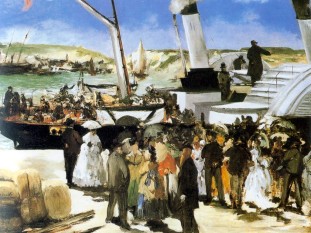 Edouard_Manet Départ du Vapeur de Folkestone